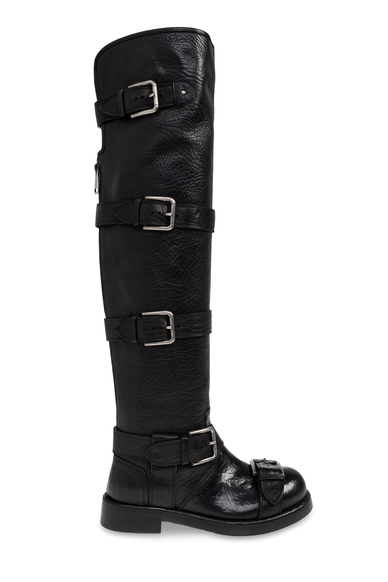 Black Leather boots Dolce & Gabbana - Vitkac Australia